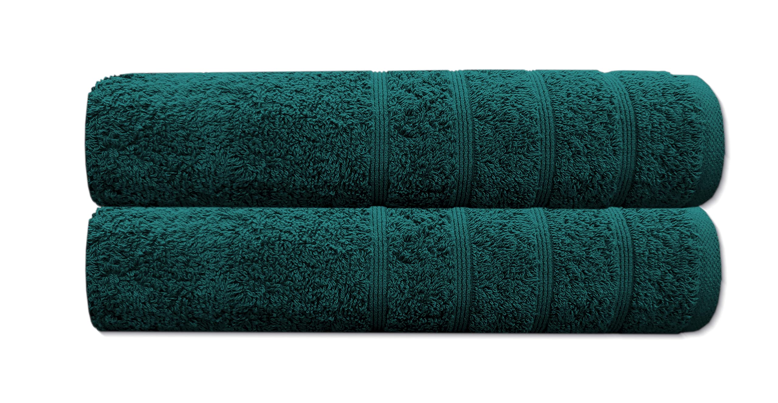 A & B TRADERS Bath Towels Set Premium Quality Ring Spun Soft Cotton Hotel Quality 70 x 130cm Quick Dry Highly Absorbent Large Bathroom Towels (Teal, 2)