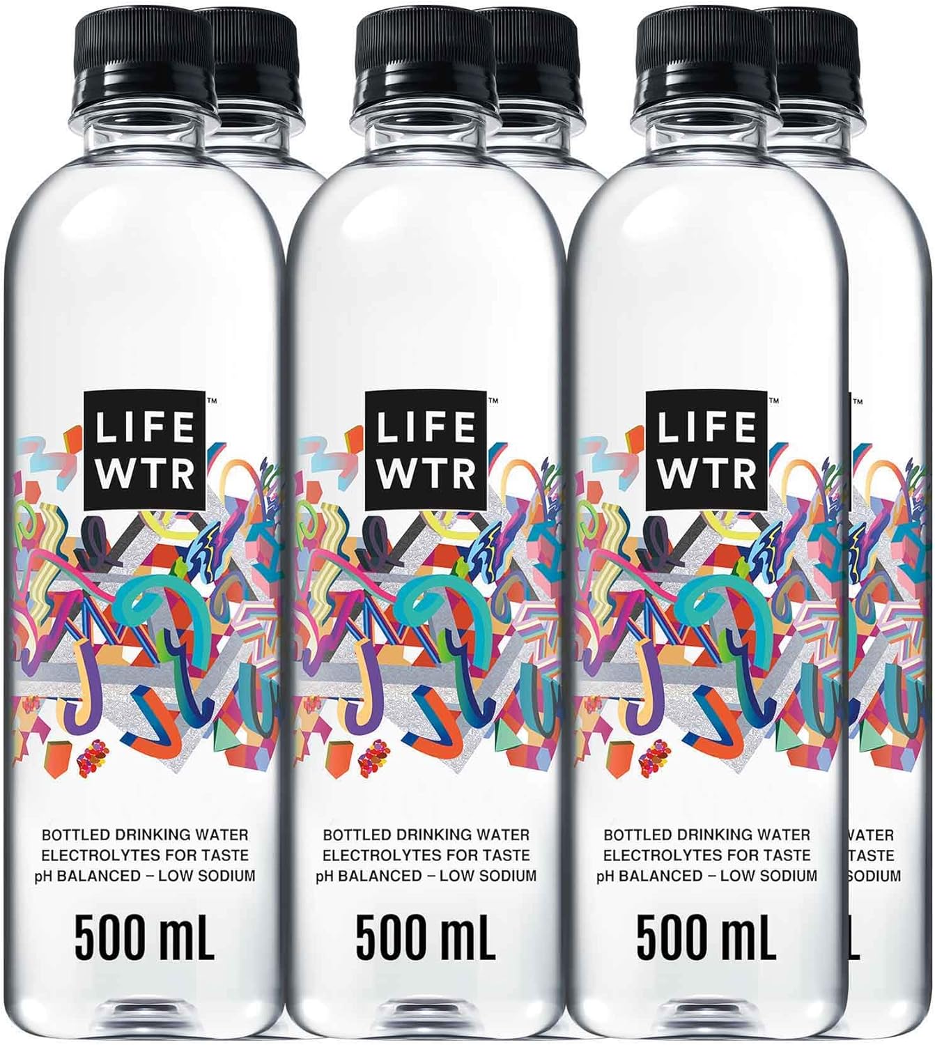 LIFEWTR, noncarbonated water bottle, low sodium, with electrolytes