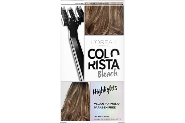 L'Oreal Paris Colorista Hair Bleach, All Over Bleach, Highlight, Hair Color Lightening Permanent Hair Color, 1 EA (Packaging