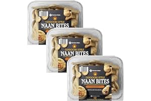 GOURMET KITCHN Member's Mark Tandoori Style Naan Bites | Great with Hummus, Dips or as a Topped Appetizer - (3 Pack, 22.2 oz., 43 Pieces per Pack)