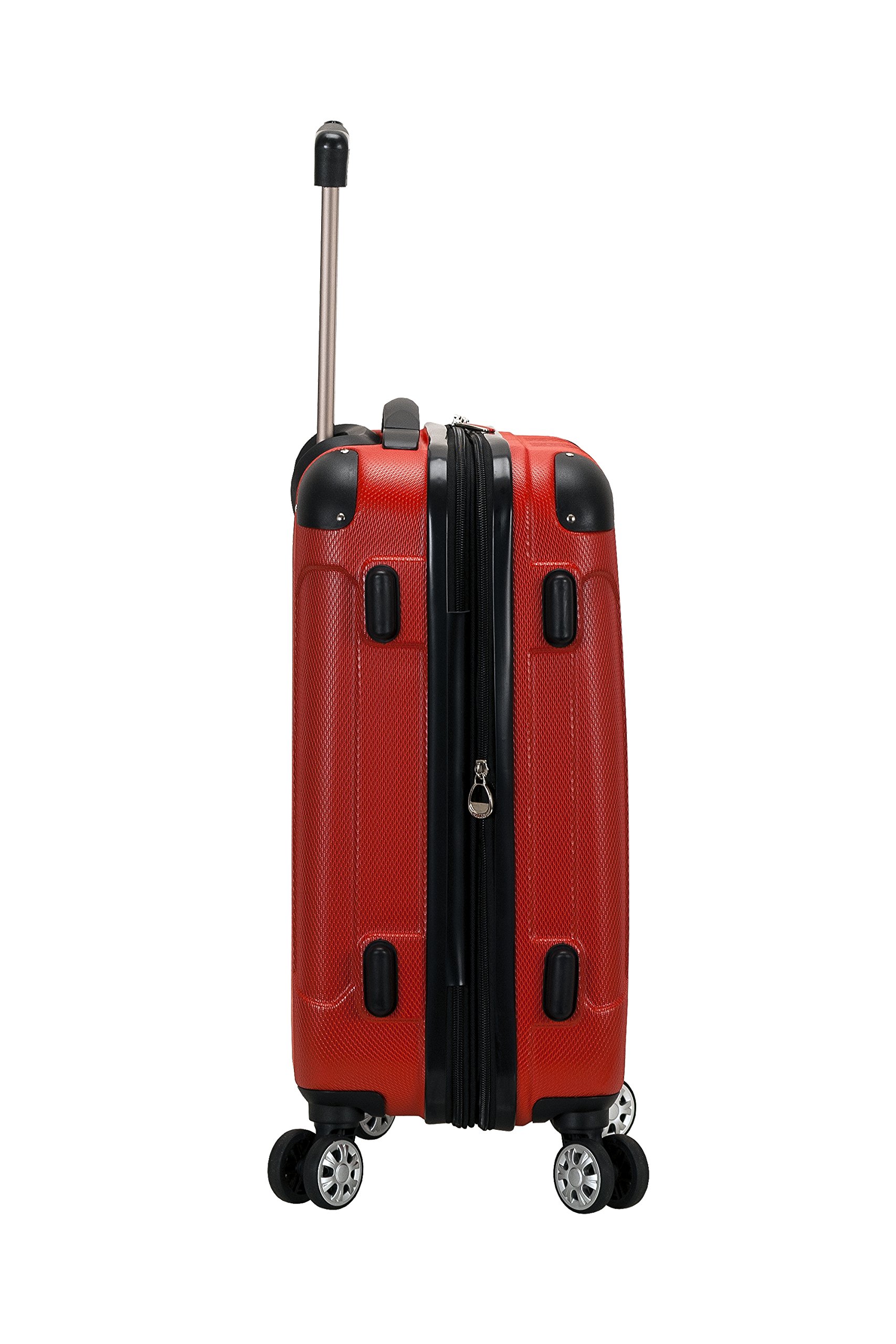 Rockland London Hardside Expandable Luggage with Spinner Wheels, Red, Carry-On 20-Inch