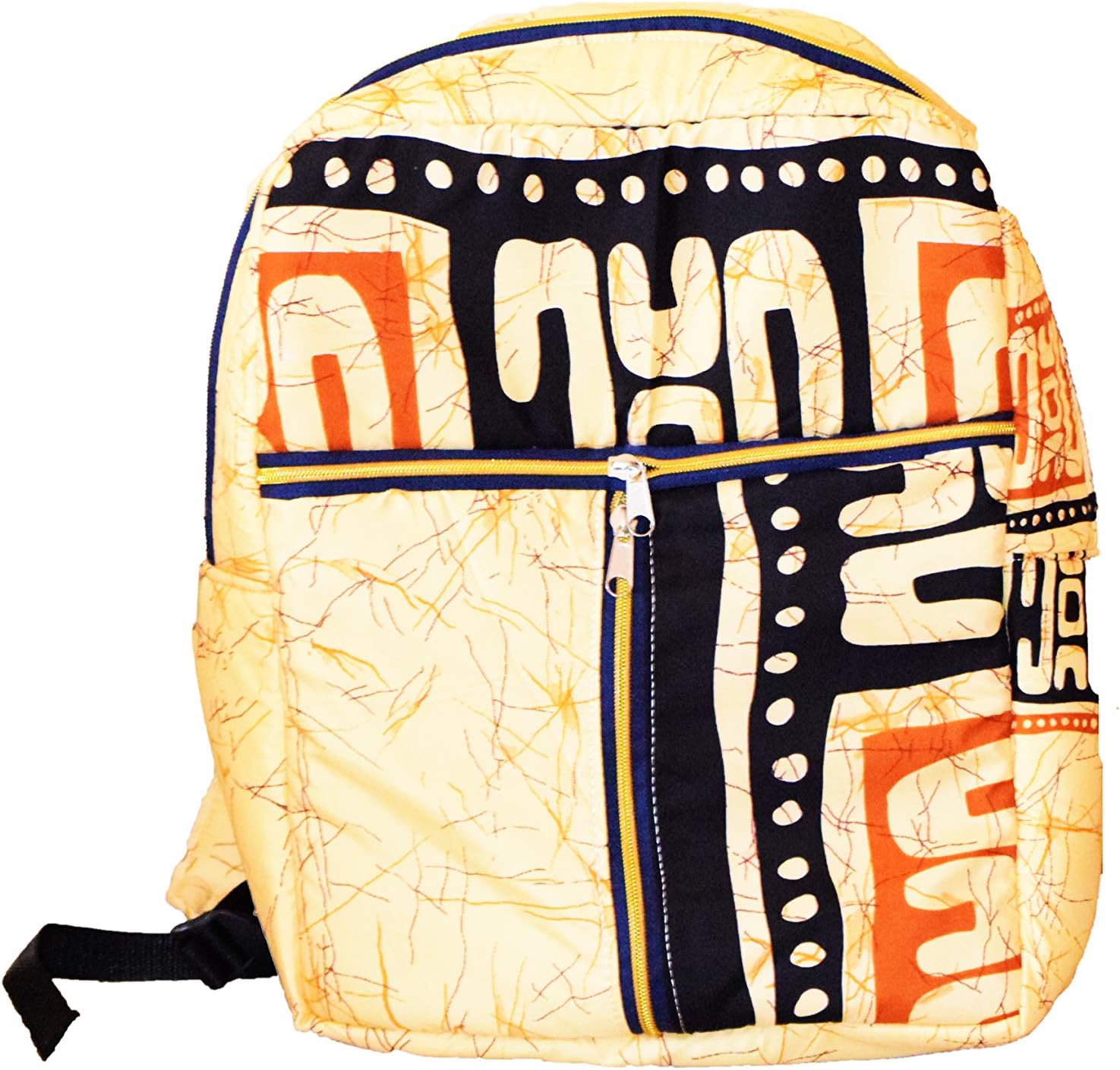 Colorful (Kente) African Fabric Backpack by doorstoafrica