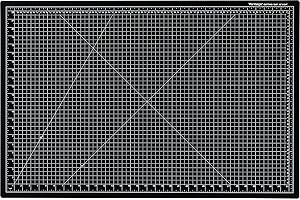 Dahle Vantage 10673 Premium Self-Healing Cutting Mat, 24"x36", 1/2" Grid, 5 Layers for Max Healing, Perfect for Crafts & Sewing, Black