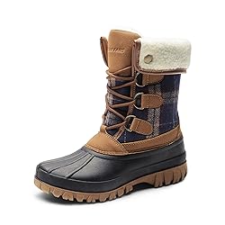DREAM PAIRS Women's Winter Duck Boots Mid Calf Warm