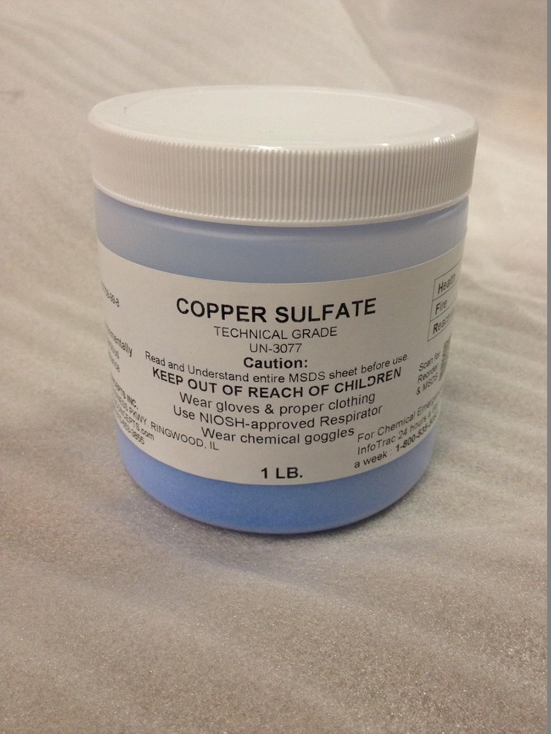 Copper Sulfate Pentahydrate 99 (1 Pound)