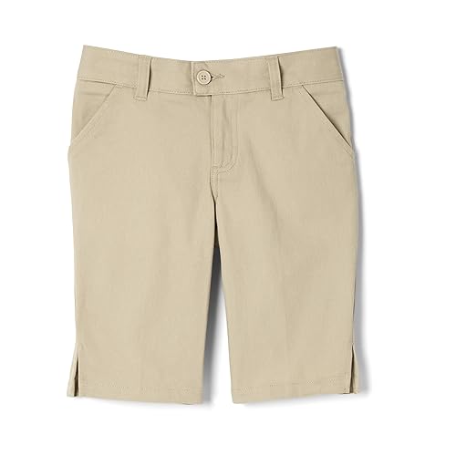 French Toast Little Girls' Twill Bermuda Short, Khaki, in Kenya