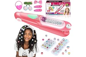 HATCHHAVEN Hair Gems Stamper Kit, Bling Hair Jewels Gem Stapmer, Hair Styling Tool with Reusable Shining Diamonds, Hair Jewels Bedazzler Birthday Gifts Toys for Girls 3-12