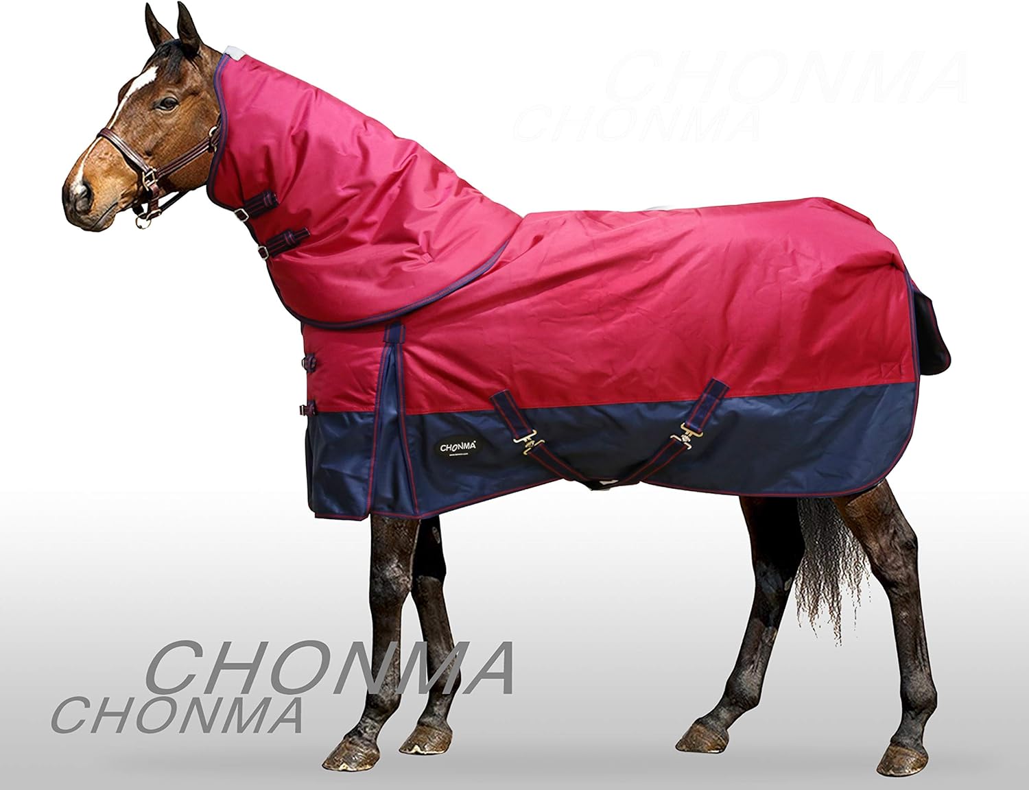 CHONMA 1680D 280G Fill Winter Waterproof Red DetachANeck Turnout