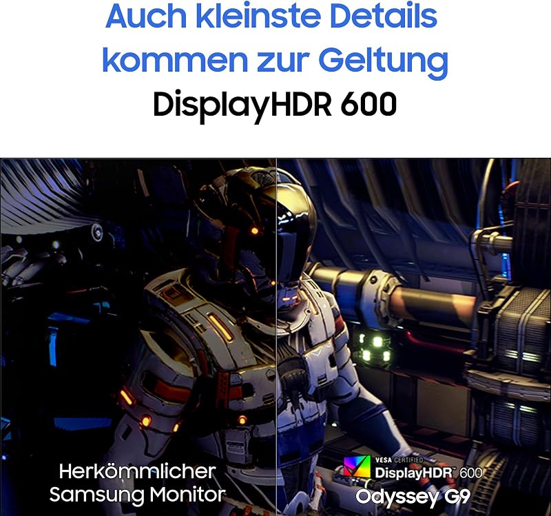 Odyssey G91F, Ultrawide Curved 32:9, Gaming Monitor, 49 Zoll, LED-VA-Panel, DQHD, 5120 x 1440, DisplayHDR 600, AMD FreeSync Premium Pro, 1ms, 144 Hz, Schwarz, LS49FG916EUXEN