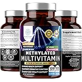 Number One Nutrition Methylated Multivitamin for Women & Men, Natural Daily Multivitamins with Folate, Vitamin B12, Vitamin B2 and B6, Non-GMO, Gluten-Free, 120 Caps