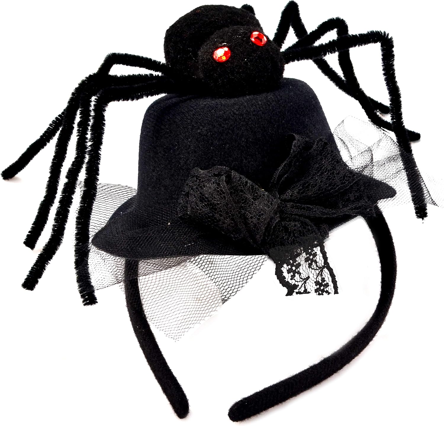 Set of 4 Halloween Pumpkin Witch Spider Headbands by Spooktacular Creations for Halloween Party Supplies, Cosplay, Photo Booth (One Size Fit All): Toys & Games