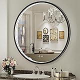 FTOTI 32" Round LED Bathroom Mirror, Dimmable