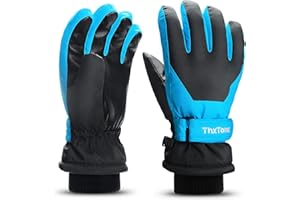 ThxToms Kids Winter Gloves Waterproof Ski Snow Gloves for Boys & Girls Cold Weather Outdoor Sports Snowboard Bicycle for 4-14