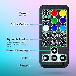 Shine Decor RGB Rope Light Twinkle, Remote Control