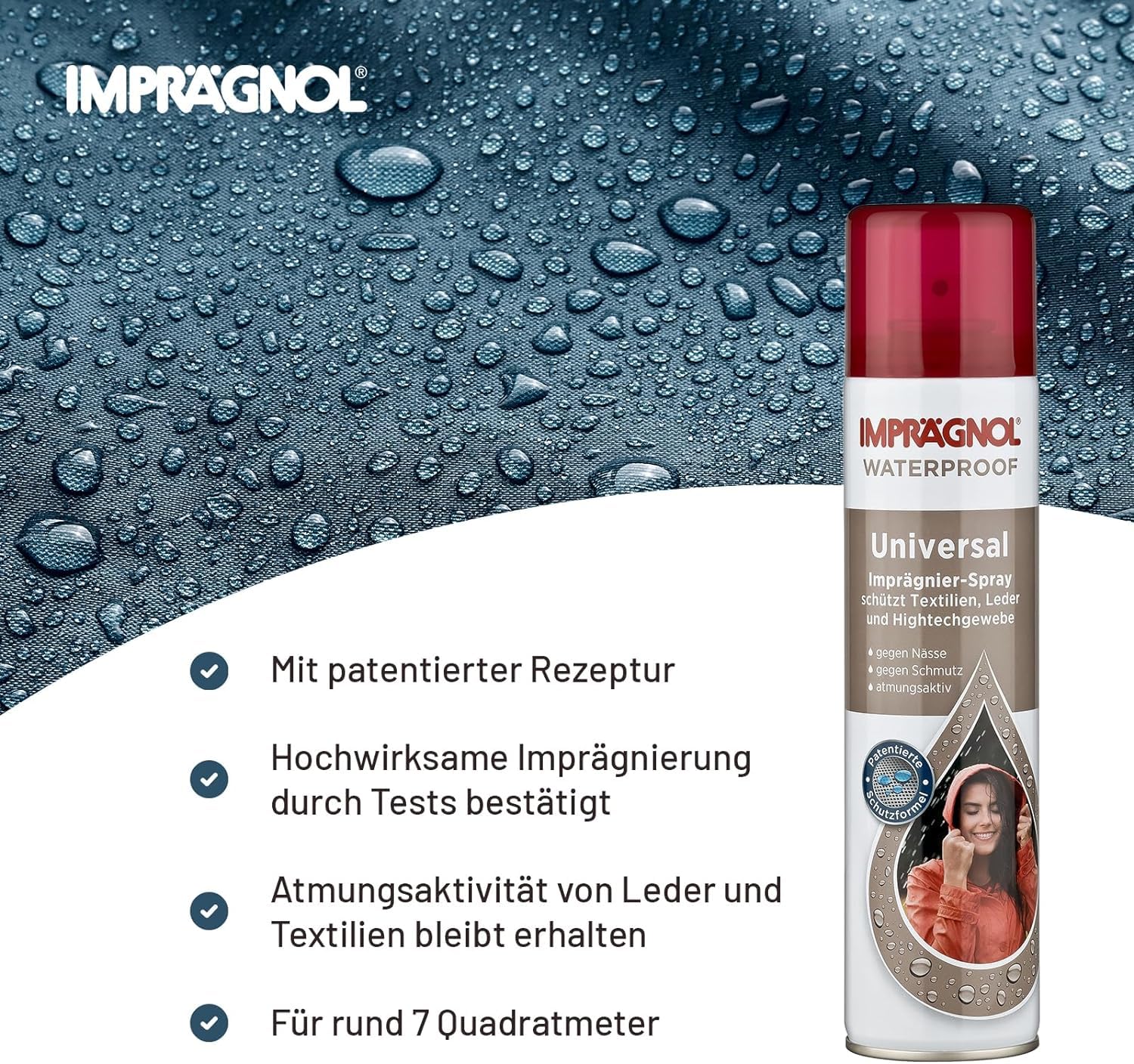 IMPRÄGNOL Universal Imprägnierspray Schuhe & Kleidung 400 ml | Hochwirksames Schutzspray für Schuhe, Jacken, Leder, Textilien & Outdoor-Ausrüstung | Atmungsaktiver Langzeitschutz vor Nässe & Schmutz 5