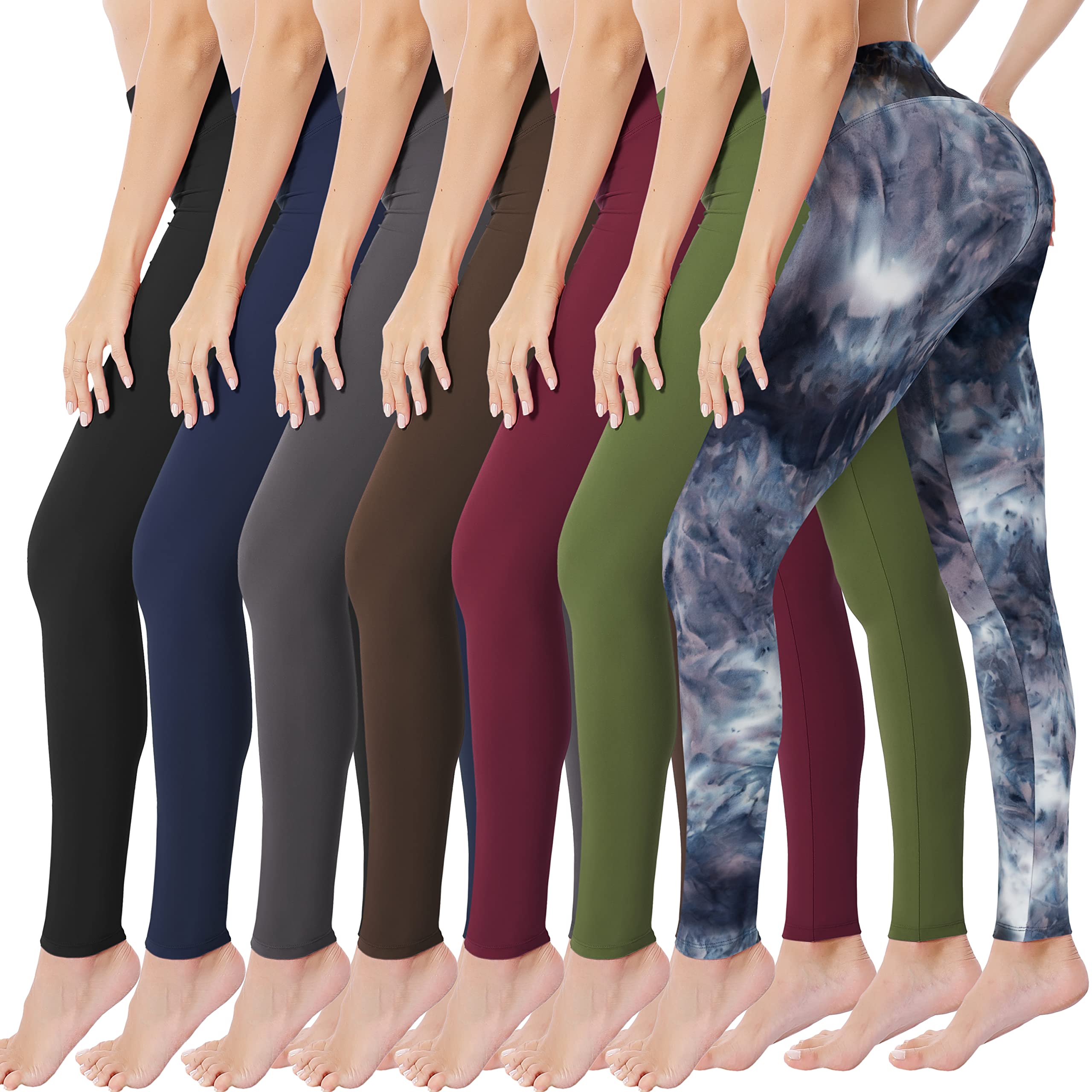Photo 1 of ***STOCK IMAGE FOR REFERENCE***
*** leggings are all black ***
VALANDY Creamlush 7 Pack High Waisted Leggings for Women Soft Athletic Tummy Control Pants for Running Cycling Yoga Workout size 3XL