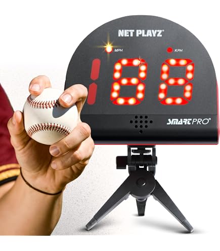 Radar De Vitesse OYE – Pour Baseball Et Football, Sans Les Mains, Voix, Trépied, Mémoire 10 Vitesses, 5-199 Km/h
