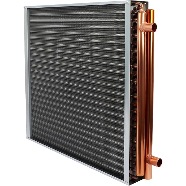 24x24 Heat Exchanger Water To Air , Forced Air Heating with 1 Copper Ports  Hot Water Coil for Outdoor Wood Furnaces, Residential Heating - Amazon.com