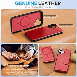 SHIELDON Wallet Case for iPhone 16