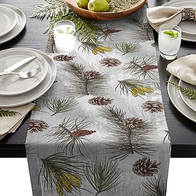 Linen Burlap Table Runner Dresser Scarves, Christmas Jamaica | Ubuy