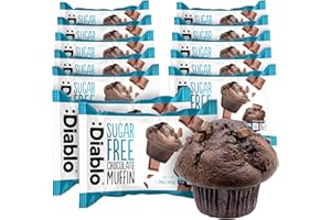 Diablo Chocolate, Chocolate Chip,Vanilla Cupcake | Sugar Free | Sweetened with Maltitol | Perfect for Gifting | Halal & Koshe