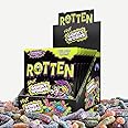 Rotten Sour Gummy Worms - Low Sugar, Low Calorie, 7g Gut-Friendly Prebiotic Fiber and 3g Protein, Gluten Free Candy - 1.8 oz - 8-Pack