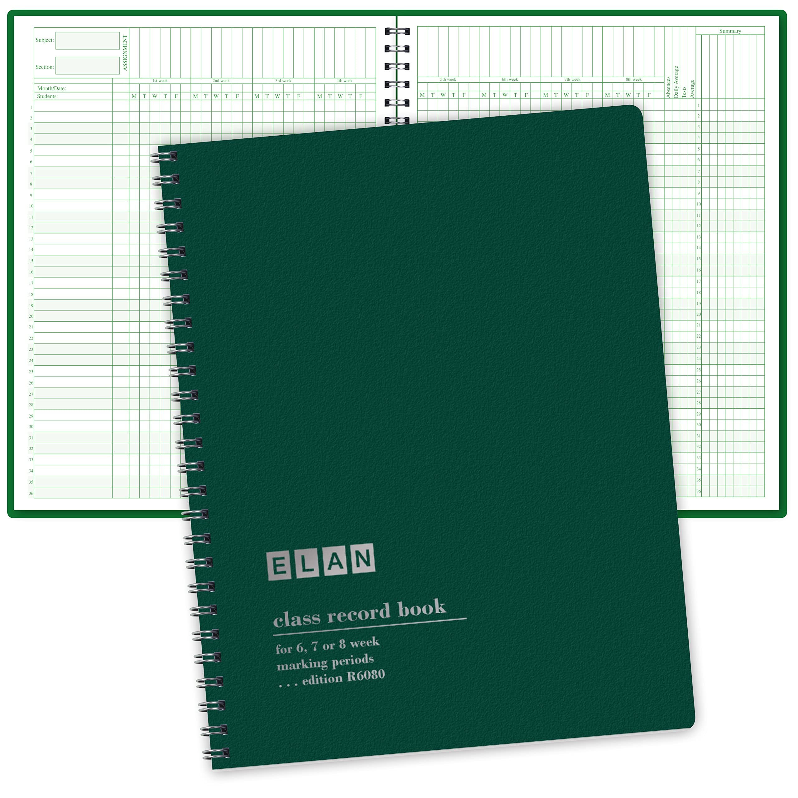 Elan Publishing Company Class Record Book for 6-8