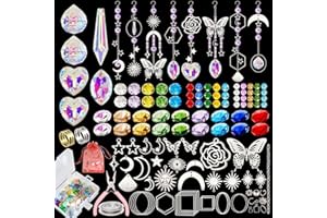 600 Pcs DIY Suncatchers Kits for Adults, Crystal Sun Catchers Rainbow Maker, Art and Crafts for Adults, Hanging Decorative Su