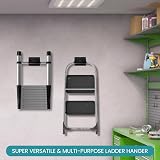 BELLE VOUS Heavy Duty Garage Wall Ladder Tool Storage Hook Organiser 50kg view 6