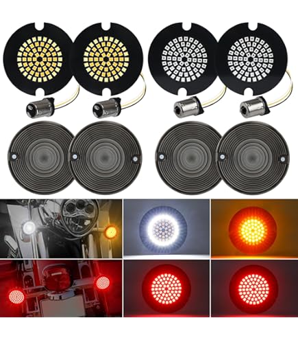 3.25 Inch Rear LED Turn Signal & Brake Light For Harley Motorcycles – Super Bright, Red, Fits Road Glide, Road King, Softail & More