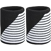 PATIKIL Sports Wristband Sweatband for Men and Women, Breathable Tennis Wrist Bands Absorbent Sweat Band for Running Gym