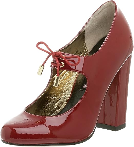 Amazon.com | STEVEN by Steve Madden Women's Babbett Mary Jane Pump, Red, 6 M | Pumps