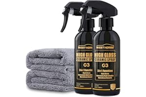 WEST HORSE Ceramic Coating Selant Spary for Cars - 20 oz High Gloss & Shine Ceramic Spray Coating with Towels for Extremely Hydrophobic and Unmatched Slickness (2Pack)