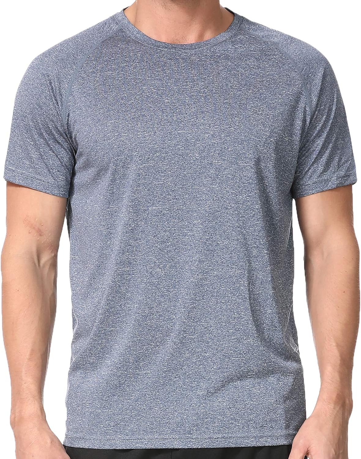 Men's Dry Fit Athletic T-Shirts, Short Sleeve Crew Neck Workout Tees at  Men’s Clothing store