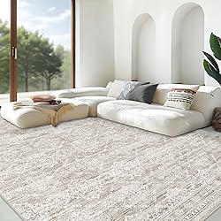 Area Rug Living Room Rugs 8x10 - Large Soft Boho