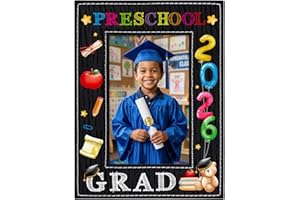 WaaHome Preschool Graduation Gifts for Girls Boys 2026-4x6 Preschool Graduation Picture Frame - Kids Pre School Grad Photo Fr
