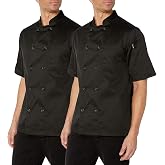 Chef Code Multi-Pack Men's Short Sleeve Unisex Classic Chef Coat