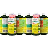 GARDENWISE 10-10-10 All Purpose Plant Food - Liquid Fertilizer with Seaweed Kelp &amp; Iron - Indoor &amp; Outdoor Plant Food, Vegetables, Flowers, Lawn &amp; Garden 1x8oz (Pack of 2)