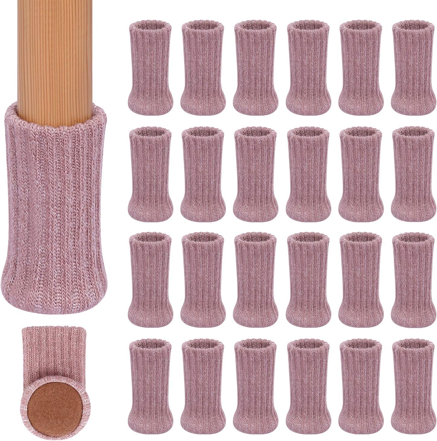 24PCS Chair Leg Socks High Elastic Furniture Socks Pads NonSlip Chair