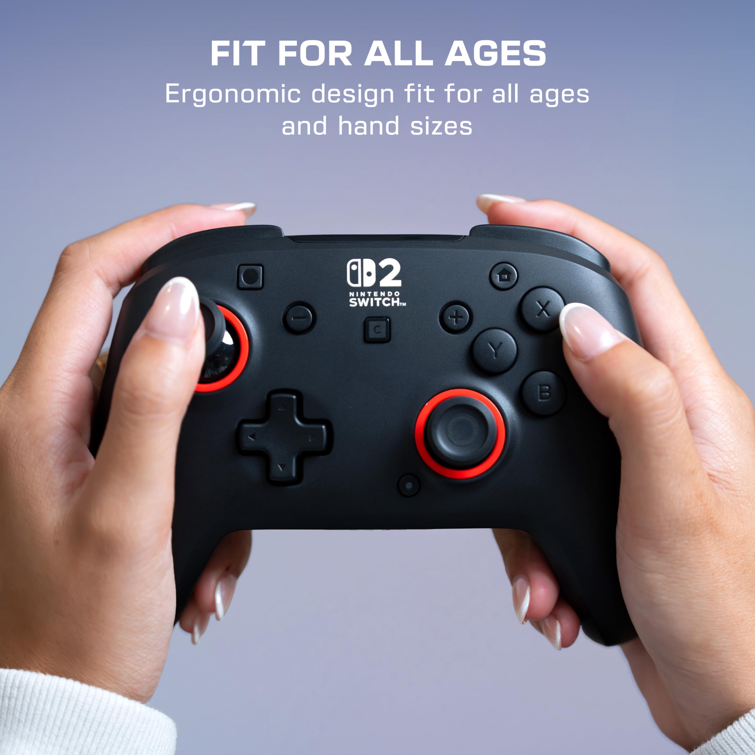 Turtle Beach Rematch Schwarz Kabelloser RGB-Gaming-Controller offiziell lizenziert für Nintendo Switch 2 5