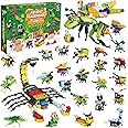 Advent Calendar 2024 Kids Christmas Building Blocks Insects Collection Series Countdown Calendar 12-in-1 Building Block Toys for Boys and Girls Advent Countdown Gifts, Toddler Party Games Toys, Holiday Gifts