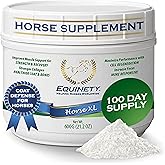 100-Day Supply Equinety Horse XL Powder Horse Supplement with Amino Acids | Horse Joint Supplement for Horses for Cell &amp; Hoof Support, No Soy or Sugar Coat Supplement &amp; Horse Weight Gain Supplement