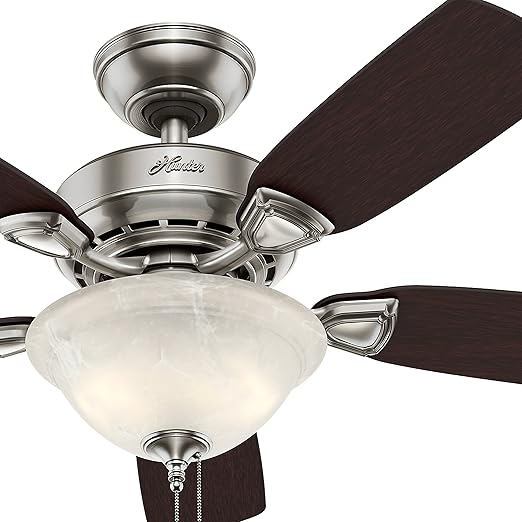 Hunter Fan 44 inch Brushed Nickel Finish Ceiling Fan with Painted Cased