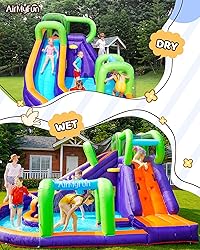 AirMyFun Water Slide InflatableBounce House for