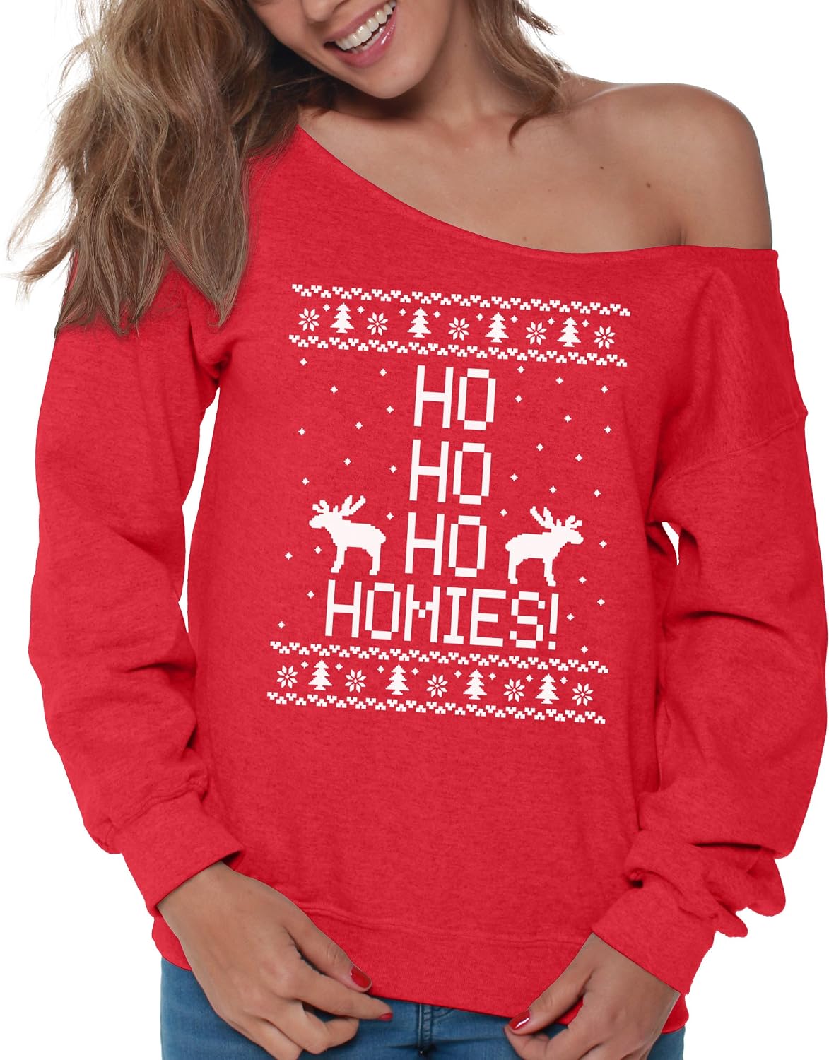 Ho Homies Off The Shoulder Sweatshirt 