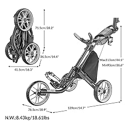 Caddytek CaddyLite EZ Fold V8 Golf Push Cart