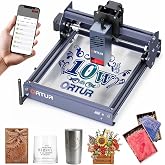 Ortur F20 Laser Engraver, 10000mW Laser Engraver Machine Class 4 Higher Accuracy Wood Cutter with Large Working Area 150x150mm, 15000mm/min Engraving Speed for Wood Acrylic Metal Glass