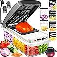 Mueller Vegetable Chopper Mandoline Slicer, Food Veggie Chopper, Cheese Grater, Onion Vegetable Cutter with Container, Dicer,