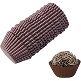 (4#) Forminha de Brigadeiro No. 4, 1 in Brown Paper Cups, 1000 Pack | Forminhas Para Brigadeiro, Small Paper Wrappers, For Chocolate Truffles, Candy, Baking And Party Desserts