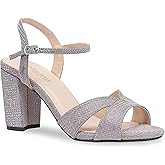 Touch Ups Women's Riley Heeled Sandal, Silver, 8
